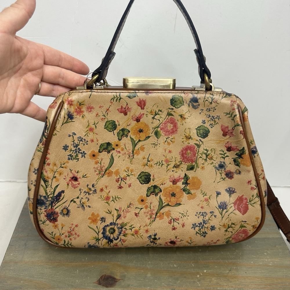 New Patricia‎ Nash Prairie Rose Gracchi Crossbody Satchel Bag Leather NWT - Picture 13 of 16